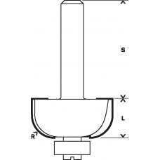 Dlabacia fréza s guľôčkovým ložiskom, 8 mm 2608628364 BOSCH