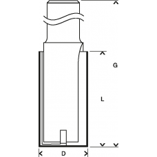 Rovná fréza, 8 mm 2608628372 BOSCH