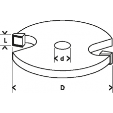 Kotúčová fréza, 8 mm 2608628404 BOSCH