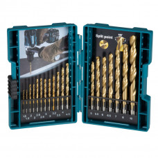 Sada vrtakov do kovu MAKITA HSS-TiN ,19 KS,