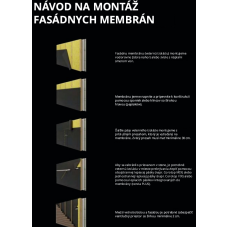 Membrána OPEN UV Fasádna 200gr/m2  + 2x páska 75m2